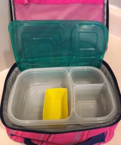 EasyLunchboxes® - Bento Lunch Boxes - Reusable 3-Compartment Food Containers for School, Work, and Travel, Set of 4 (Brights) Brights 45 71kgxsJRaBL