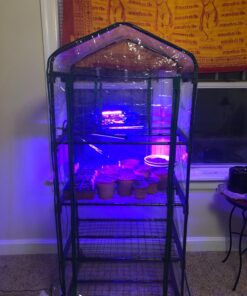 Gardman R687 4-Tier Mini Greenhouse, 27" Long x 18" Wide x 63" High,Black 46 71kh1CIgdsL