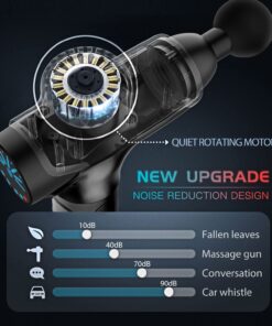 DACORM Massage Gun, Muscle Massage Gun Deep Tissue for Athletes, Portable Percussion Massager for Pain Relief - with 15 Massage Heads, Black M-black 9 71khijTtiyL