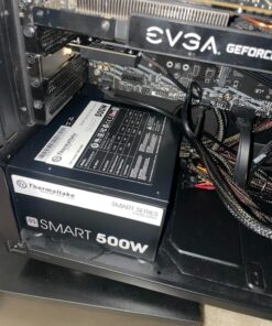 Thermaltake Smart 500W 80+ White Certified PSU, Continuous Power with 120mm Ultra Quiet Cooling Fan, ATX 12V V2.3/EPS 12V Active PFC Power Supply PS-SPD-0500NPCWUS-W 80 + White 48 71ki9Gt6kVL