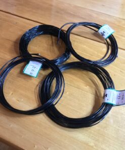 Anodized Aluminum Bonsai Training Wire 5-Size Starter Set with Canvas Bag - 1.0mm, 1.5mm, 2.0mm, 2.5mm, 3.0mm (147 feet total) - Choose Your Color (5 Sizes, Black) 5 Sizes 32 71kis46KcSL