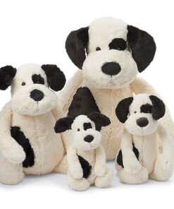 Jellycat Bashful Black and Cream Puppy Stuffed Animal, Small, 7 inches Small - 7" 9 71kk9qejL1L