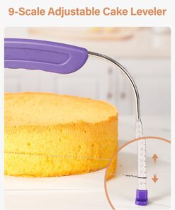 Kootek 230PCs Cake Decorating Supplies Kit, Cake Turntable, 100+2 Piping Bags, 50 Disposable Cupcake Liners, 58 Icing Piping Tips, 3 Icing Scrapers, 2 Spatulas, Cake Leveler and Other Baking Tools 12 71kkUmODBwL