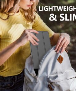 MoKo Case Fit New iPad Mini 5 2019/Mini 4 2015 (5th/4th Generation 7.9 inch), Slim Lightweight Smart Shell Stand Cover with Translucent Frosted Back Protector, with Auto Wake/Sleep,Space Gray Space Gray 32 71klI45xaZL