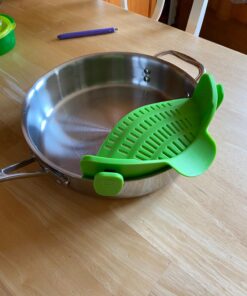 Kitchen Gizmo Snap 'N Strain Strainer, Clip On Silicone Colander, Fits all Pots and Bowls - Lime Green 39 71klN 5Uv4L