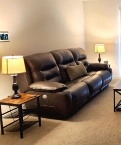 Regency Hill Ben Farmhouse Traditional Table Lamps 25" High Full Size Set of 2 Dark Bronze Brown Metal Beige Linen Drum Shade Decor for Living Room Bedroom House Bedside Nightstand Home Office 26 71km1AF4MyL