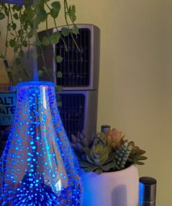 Porseme Essential Oil Diffuser 3D Glass Aromatherapy Ultrasonic Humidifier Cool Mist, Auto Shut-Off, Timer Setting, BPA Free for Home Office Hotel Yoga Gym Leisure SPA Gift 100ml B1-100ml Volcano 41 71km8bCn3aL