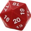 Koplow Games Red Jumbo Dice D20 Count Down 55mm Dice 39 71km9I6Cl2L