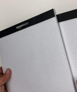 Amazon Basics Quad-Ruled Graph Paper Pad, Pack of 2, 8.5 Inch x 11.75 Inch, White 45 71kmKsQHeWL