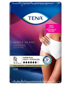 Tena Incontinence Underwear for Women, Super Plus Absorbency, Extra Large, 14 Count 14 Count (Pack of 1) 13 71kmTfF37LL
