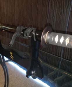 Ten Ryu – Samurai Sword Stand – Black Lacquered Wood Single Sword Stand with Red Velvet Holders and Ten Ryu Logo on Stand, Display Your Collection with Pride – MA-1SD 24 71kmbrkTQKL