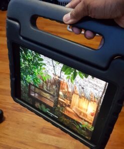 LTROP Kids Case for iPad 9th/ 8th/ 7th Generation (2021/2020/ 2019), iPad 10.2 Case with Built-in Screen Protector, Shockproof Handle Stand Kids Case for iPad 9/8/ 7 Generation 10.2 Inch - Black 42 71kmgCpA3rL