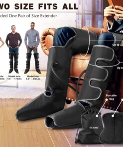 FIT KING Full Leg Massager with Heat, Air Compression Massager for Foot Calf & Thigh Muscle Relaxation and Recovery, Helpful for Pain Relief,Swelling, Edema and RLS, FSA-HSA Approved 26 71knbpZfxL 1