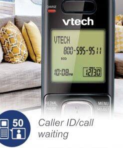 VTech CS6719-16 DECT 6.0 Phone with Caller ID/Call Waiting, 1 Cordless Handset, Red 1 Handset 17 71kniJr1zWL 1