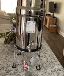 Medium Berkey Base Stainless Steel Stand Raises Your Big Berkey Water Filter System 6" Above Countertop for Easier Dispensing of Filtered Water Medium - 9" Diameter Fits Big Berkey 14 71kntsYA1XL