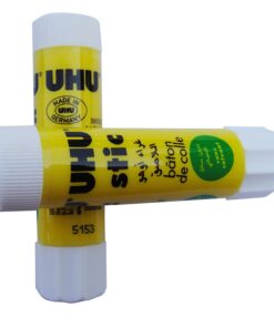 UHU Stic Permanent Clear Application Glue Stick, 0.29 Oz, White, 2 Sticks Per Pack 2 Pieces