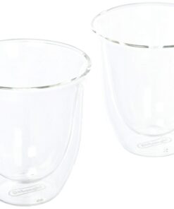 Alternative view of Delonghi 5513214601 Cappuccino Glasses, 270 milliliters Cappuccino Glasses (set of 2)