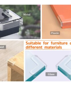 Gudui 12 Pack Corner Guards Corner Protectors for Baby Furniture Corner & Edge Safety Bumpers Clear Baby Proofing Bumper Cushion for Table Furniture Sharp Corners (L-Shaped) L Shaped 25 71ko6FTmAL