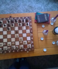 Wegiel Chess Set - Consul Chess Pieces and Board - European Wooden Handmade Game - JUNIOR 65 71koTH2on5L