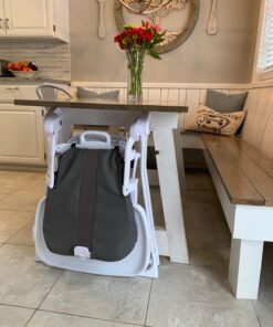 Joovy Nook High Chair Featuring Four-Position Adjustable Swing Open Tray, and Removable, Dishwasher-Safe Tray Insert for Easy Cleaning - Folds Down Flat for Easy Storage (Charcoal) Charcoal 34 71kofRy9dbL