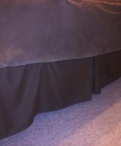 Nestl Dark Brown Bed Skirt Queen Size - Queen Bed Skirt 14 Inch Drop - Brushed Microfiber Bed Skirts - Hotel Quality Pleated Bed Skirt - Shrinkage & Fade Resistant 32 71kp b7J7pL
