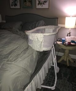 HALO BassiNest Glide Sleeper, Bedside Bassinet, Adjustable, Mosaic Glide Mosaic - Adjustable 36 71kq2Cg13dL