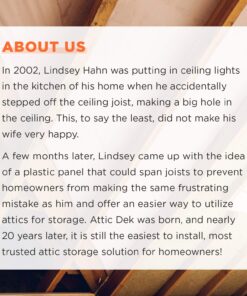 USA SEALING Attic Dek Flooring Storage System, Walking Deck Pallet Boards for Attic, Easy Installation Floor System for Garage, Roof and More, 4 Panels Included - Black 4pk - Universal 22 71kqZXwG6ML