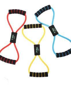 Alternative view of iRibit Fitness Figure 8 Toner Resistance Exercise Tube Band Set of 3