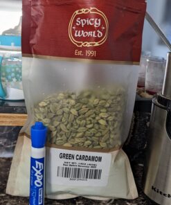 Spicy World Green Cardamom Pods 3.5 Oz - As Seen on Tik Tok - Premium Quality Whole Green Cardamom Pods | Vegan | Large | Aromatic Cardamon 3.5 Ounce (Pack of 1) 41 71kqubSnCQL