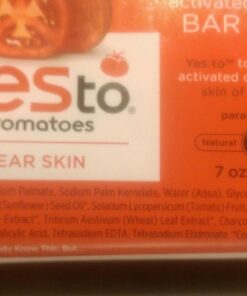 Yes To Tomatoes Bar Soap Activated Charcoal with Tomato Extracts and Sunflower Seed Oil Face, Body Soap for Men, Women and Teens No Paraben, 7 Ounce Bar 7 Ounce (Pack of 1) 23 71kr UwZnnL