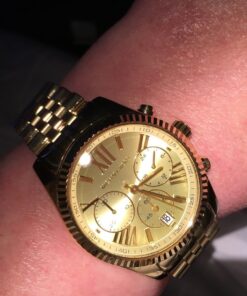 Alternative view of Michael Kors Women's Lexington Gold-Tone Watch MK5556