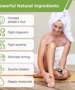 DAILY REMEDY Tea Tree Oil Extra Strength Super Balm - Athletes Foot Cream Combats Ringworm, Jock Itch, Nail Issues - Nourishes Cracked Itchy Skin on Body & Feet - Made in USA 2 Ounce (Pack of 1) 23 71krTWFuAyL 3