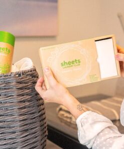 Sheets Laundry Club - As Seen On Shark Tank - Laundry Detergent - (Up to 100 Loads) 50 Laundry Sheets- Fresh Linen Scent - No Plastic Jug - New Liquid-Less Technology - Lightweight - Easy To Use - 50 Count (Pack of 1) 28 71krhYfyDSL