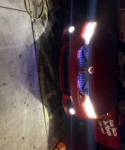 iJDMTOY Compatible with BMW Front Hood or Rear Trunk Lid, Xenon White 3.25-Inch 82mm Roundel LED Emblem Background Illumination Lighting Kit 29 71krx15O0rL