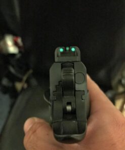 TRUGLO TFO Tritium & Fiber-Optic Sight Durable Snag-Resistant Glowing Night Sight, Compatible with Kimber 1911 Models with Fixed Rear Sight (Excluding Micro Series) Green Rear Sight 30 71ksNM9v RL