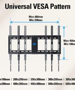 Mounting Dream UL Listed TV Mount for Most 37-75 Inch TV, Universal Tilt TV Wall Mount Fit 16", 18", 24" Stud with Loading Capacity 132lbs, Max Vesa 600 x 400mm, Low Profile Flat Wall Mount Bracket 27 71ktS4kAEOL
