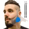 Aberlite ClearShaper - Beard Shaper Kit w/Barber Pencils - Premium Shaping Tool - 100% Clear | Many Styles - The Ultimate Beard/Hair Lineup (US Patent) - Beard Stencil Guide Template Outliner Blue 3 71ktb5zjLlL