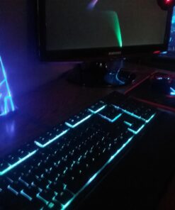 Razer Ornata Chroma Gaming Keyboard: Hybrid Mechanical Key Switches - Customizable Chroma RGB Lighting - Individually Backlit Keys - Detachable Plush Wrist Rest - Programmable Macro Functionality 39 71ktt O7OYL