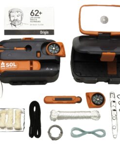 S.O.L. Survive Outdoors Longer Origin, Multi-Function Ultimate Survival Tool, Waterproof & Lightweight Case, Compact Outdoor Emergency Gear Kit, Buck Tilton Lifesaving Tips & Techniques, 6.25oz 33 71ku9CGEW9L 1