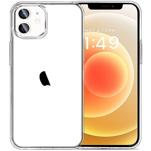 JJGoo Compatible with iPhone 12 Case & 12 Pro Case Clear Soft Transparent Shockproof Protective Slim Thin Bumper Phone Cover for 12 and 12 Pro - 6.1 inch