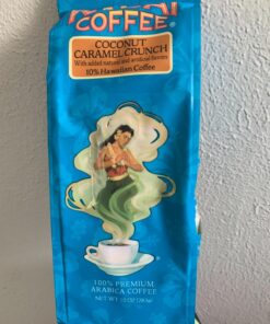 Kauai Hawaiian Ground Coffee, Coconut Caramel Crunch Flavor (10 Ounces) - 10% Hawaiian Coffee from Hawaii's Largest Coffee Grower - Bold, Rich Blend 10 Ounce (Pack of 1) 34 71kudA764qL