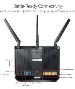 ASUS AC2900 WiFi Gaming Router (RT-AC86U) - Dual Band Gigabit Wireless Internet Router, WTFast Game Accelerator, Streaming, AiMesh Compatible, Included Lifetime Internet Security, Adaptive QoS 19 71kumol29kL