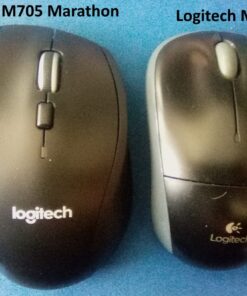 Logitech M705 Marathon Wireless Mouse, 2.4 GHz USB Unifying Receiver, 1000 DPI, 5-Programmable Buttons, 3-Year Battery, Compatible with PC, Mac, Laptop, Chromebook - Black 45 71kvGpPBzpL