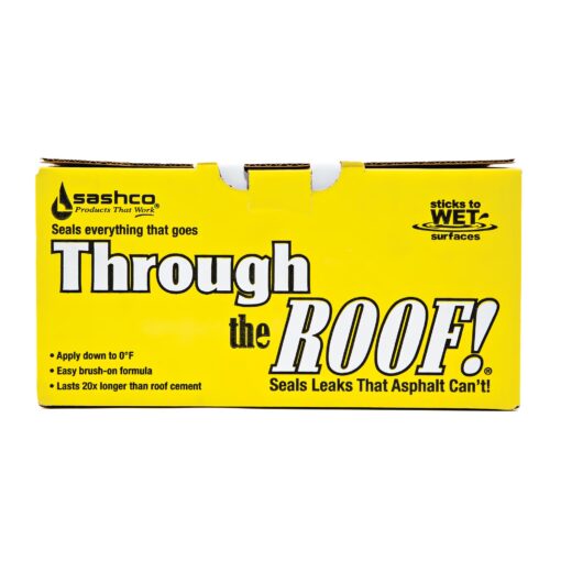 Sashco Through The Roof Sealant, 1 Quart Container, Clear (Pack of 6)