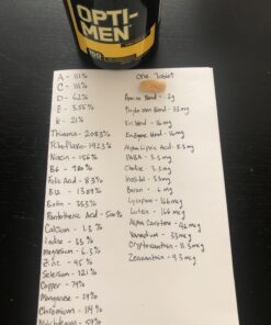 Optimum Nutrition Opti-Men, Vitamin C, Zinc and Vitamin D, E, B12 for Immune Support Mens Daily Multivitamin Supplement, 150 Count (Packaging May Vary) Unflavored 150 Count (Pack of 1) 41 71kvTX065iL