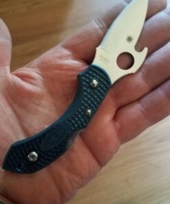 Spyderco Delica 4 Lightweight Signature Folding Knife with 2.90" Saber-Ground Steel Blade and Emerson Opener - Plainedge - C11PGYW 35 71kwPSer14L