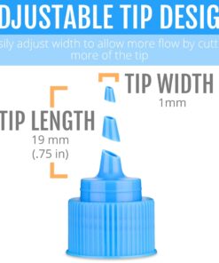 Alternative view of Free Hand Writer Bottles - 6 Easy Small Squeeze Bottles - 3 Each (1 and 2 Ounce) - Cookie Cutters, Cake and Baking Decoration, Food Coloring & Royal Icing Supplies for Writing (6 bottles) 6 Pieces