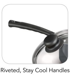 Tramontina PrimaWare 10-Piece Nonstick Cookware Set, Steel Gray by Tramontina 9 71kxngvECgL