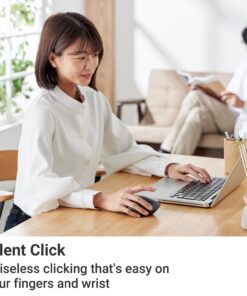 ELECOM Bluetooth Mouse Ergonomic Shape, Silent Click, 18-Month Battery Life, 2000DPI, 5 Buttons, Optical Sensor, Compatible with PC, Mac, Laptop, SHELLPA, Black (M-SH20BBSKBK) 9 71ky4VOILsL