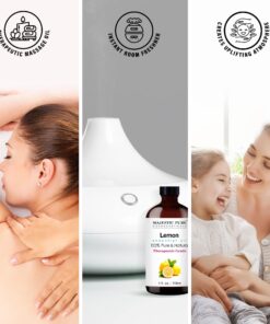 MAJESTIC PURE Lemon Essential Oil, Premium Grade, Pure and Natural Premium Quality Oil, 4 fl oz 4 Fl Oz (Pack of 1) 29 71kzBoBKvqL